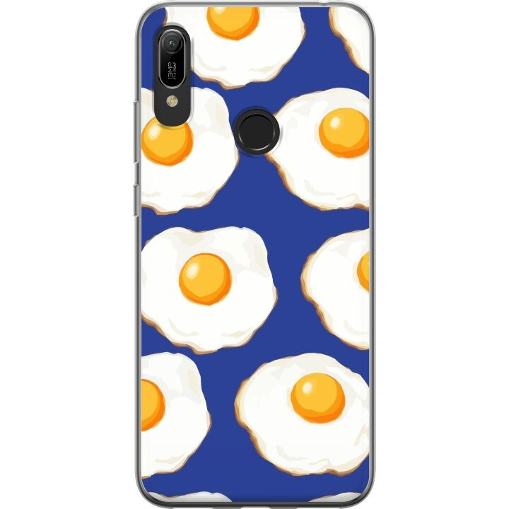 Mobile case for Huawei Y6 (2019) with Fried eggs design in the group SMARTPHONE & TABLETS / Phone cases / Huawei/Honor at TP E-commerce Nordic AB (A53810)