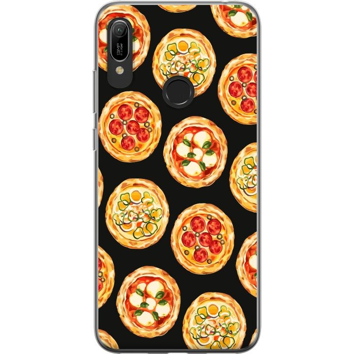 Mobile case for Huawei Y6 (2019) with Pizza design in the group SMARTPHONE & TABLETS / Phone cases / Huawei/Honor at TP E-commerce Nordic AB (A53817)