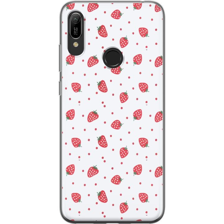 Mobile case for Huawei Y6 (2019) with Strawberries design in the group SMARTPHONE & TABLETS / Phone cases / Huawei/Honor at TP E-commerce Nordic AB (A53821)