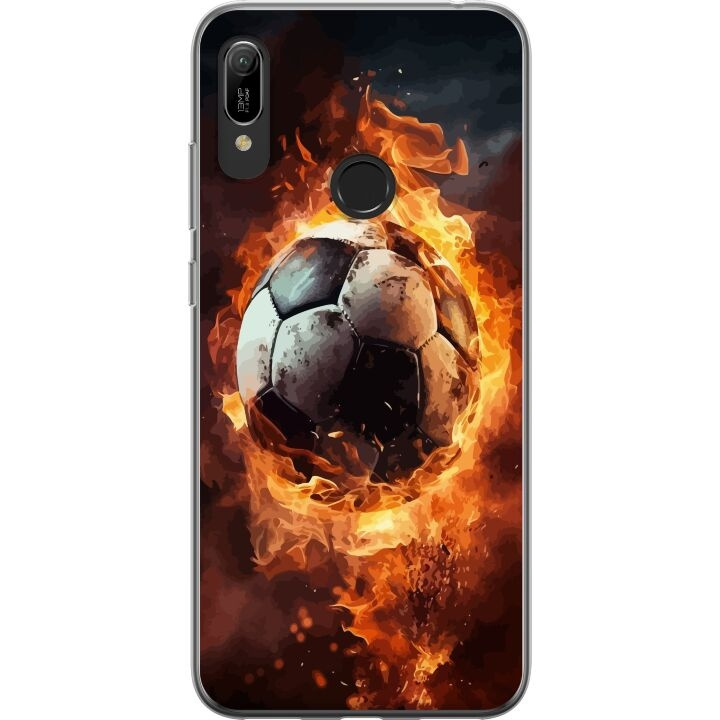 Mobile case for Huawei Y6 (2019) with Football design in the group SMARTPHONE & TABLETS / Phone cases / Huawei/Honor at TP E-commerce Nordic AB (A53824)