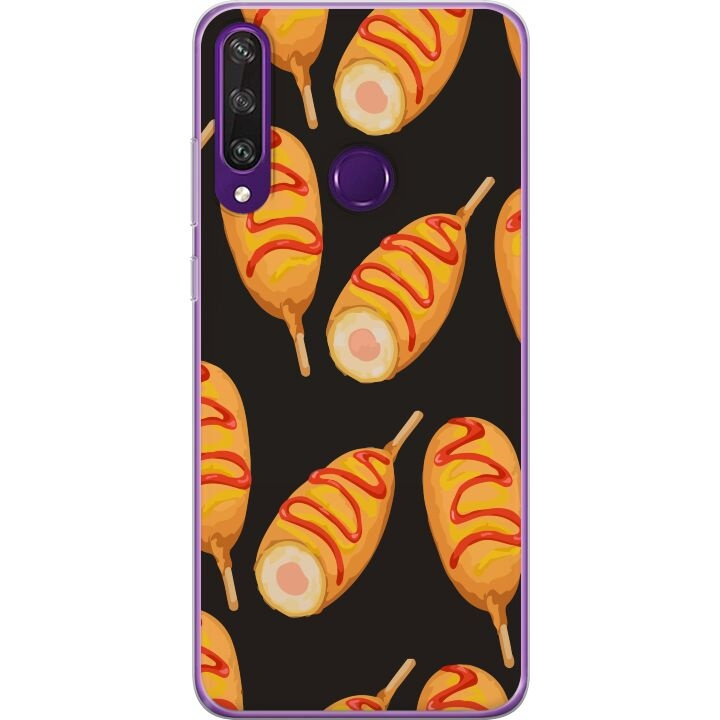 Mobile case for Huawei Y6p with Chicken drumstick design in the group SMARTPHONE & TABLETS / Phone cases / Huawei/Honor at TP E-commerce Nordic AB (A53839)