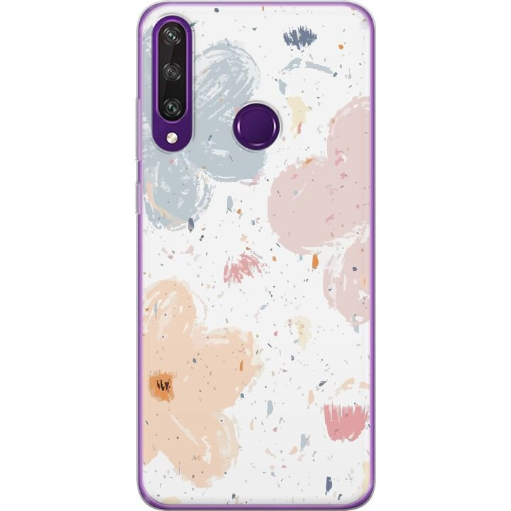 Mobile case for Huawei Y6p with Flowers design in the group SMARTPHONE & TABLETS / Phone cases / Huawei/Honor at TP E-commerce Nordic AB (A53842)