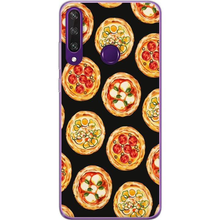 Mobile case for Huawei Y6p with Pizza design in the group SMARTPHONE & TABLETS / Phone cases / Huawei/Honor at TP E-commerce Nordic AB (A53843)