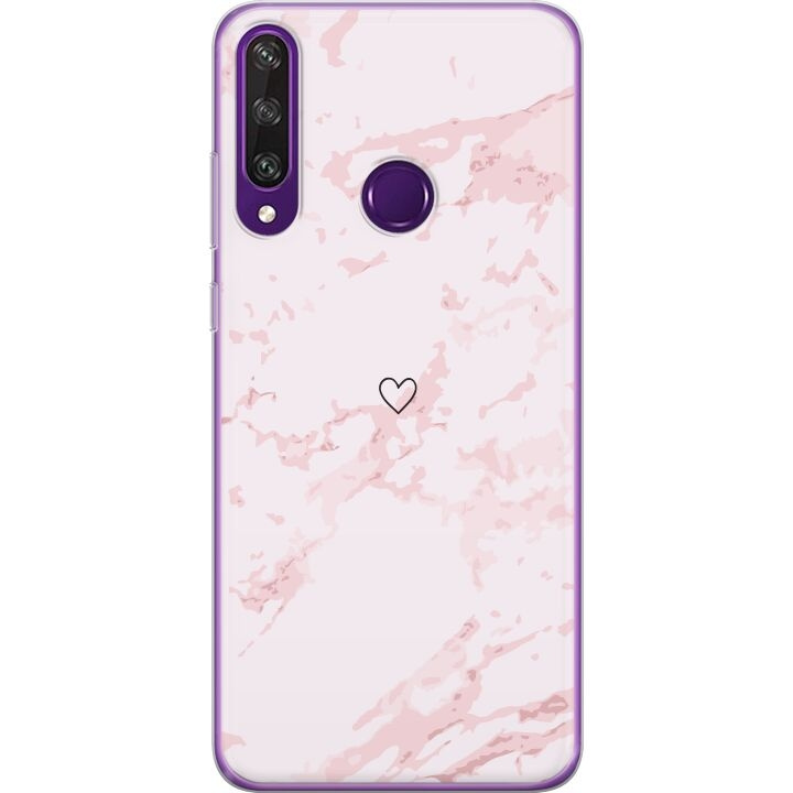 Mobile case for Huawei Y6p with Pink Heart design in the group SMARTPHONE & TABLETS / Phone cases / Huawei/Honor at TP E-commerce Nordic AB (A53852)