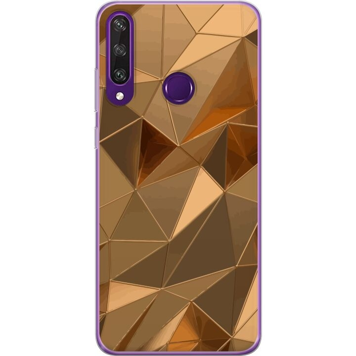 Mobile case for Huawei Y6p with 3D Gold design in the group SMARTPHONE & TABLETS / Phone cases / Huawei/Honor at TP E-commerce Nordic AB (A53853)