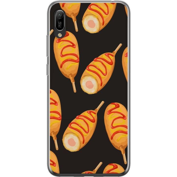 Mobile case for Huawei Y6 Pro (2019) with Chicken drumstick design in the group SMARTPHONE & TABLETS / Phone cases / Huawei/Honor at TP E-commerce Nordic AB (A53865)