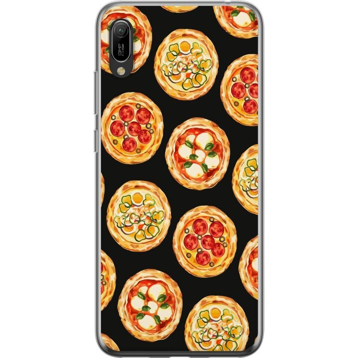 Mobile case for Huawei Y6 Pro (2019) with Pizza design in the group SMARTPHONE & TABLETS / Phone cases / Huawei/Honor at TP E-commerce Nordic AB (A53869)