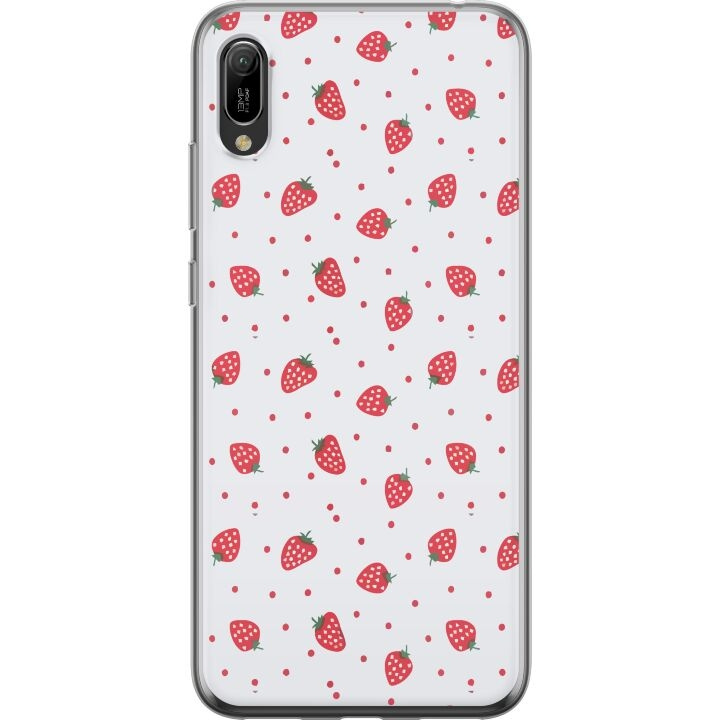 Mobile case for Huawei Y6 Pro (2019) with Strawberries design in the group SMARTPHONE & TABLETS / Phone cases / Huawei/Honor at TP E-commerce Nordic AB (A53873)