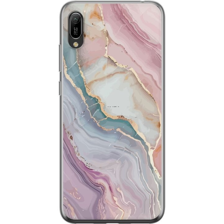 Mobile case for Huawei Y6 Pro (2019) with Marble design in the group SMARTPHONE & TABLETS / Phone cases / Huawei/Honor at TP E-commerce Nordic AB (A53877)