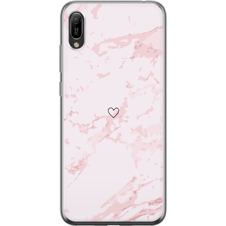 Mobile case for Huawei Y6 Pro (2019) with Pink Heart design in the group SMARTPHONE & TABLETS / Phone cases / Huawei/Honor at TP E-commerce Nordic AB (A53878)