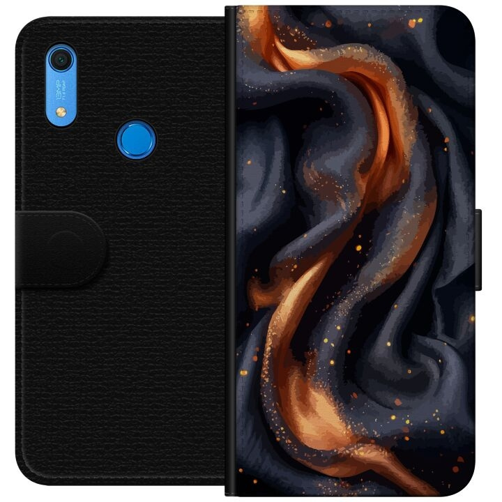 Wallet case for Huawei Y6s (2019) with Fiery silk design in the group SMARTPHONE & TABLETS / Phone cases / Huawei/Honor at TP E-commerce Nordic AB (A53883)