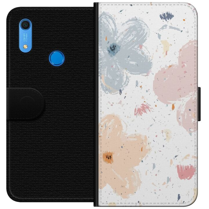 Wallet case for Huawei Y6s (2019) with Flowers design in the group SMARTPHONE & TABLETS / Phone cases / Huawei/Honor at TP E-commerce Nordic AB (A53894)