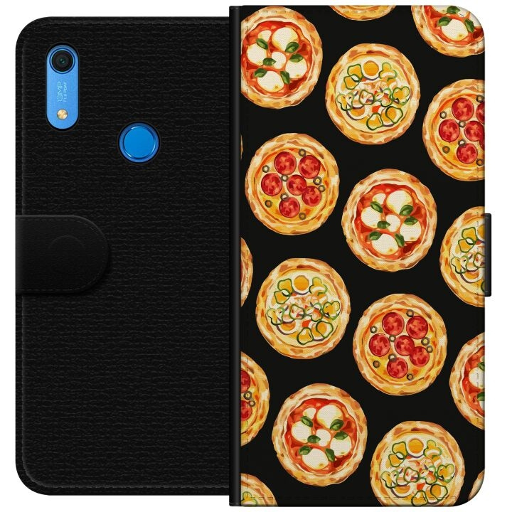 Wallet case for Huawei Y6s (2019) with Pizza design in the group SMARTPHONE & TABLETS / Phone cases / Huawei/Honor at TP E-commerce Nordic AB (A53895)