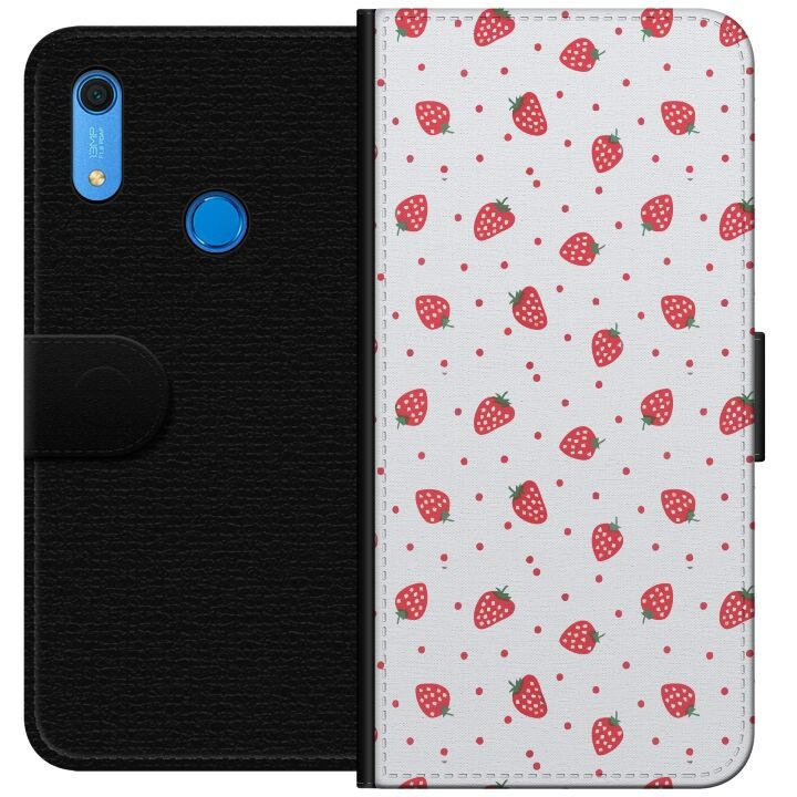 Wallet case for Huawei Y6s (2019) with Strawberries design in the group SMARTPHONE & TABLETS / Phone cases / Huawei/Honor at TP E-commerce Nordic AB (A53899)