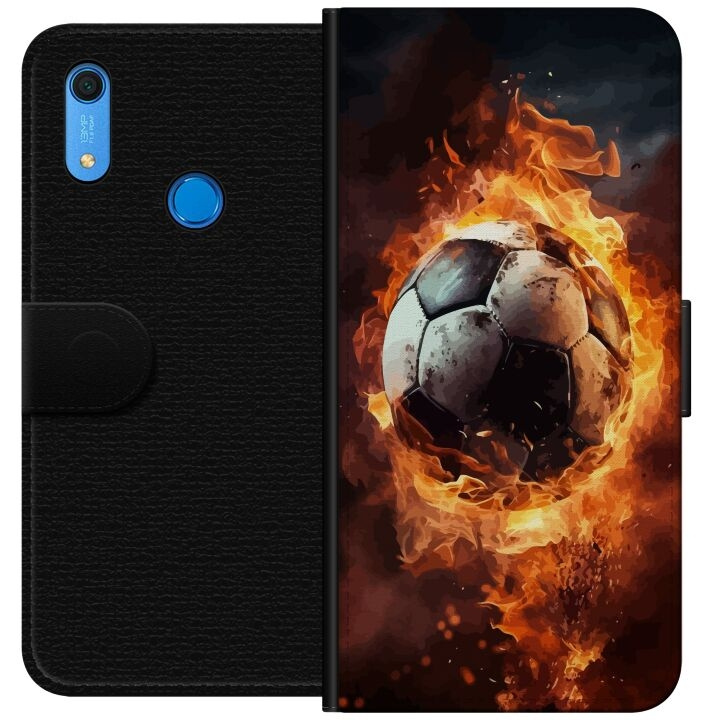 Wallet case for Huawei Y6s (2019) with Football design in the group SMARTPHONE & TABLETS / Phone cases / Huawei/Honor at TP E-commerce Nordic AB (A53903)