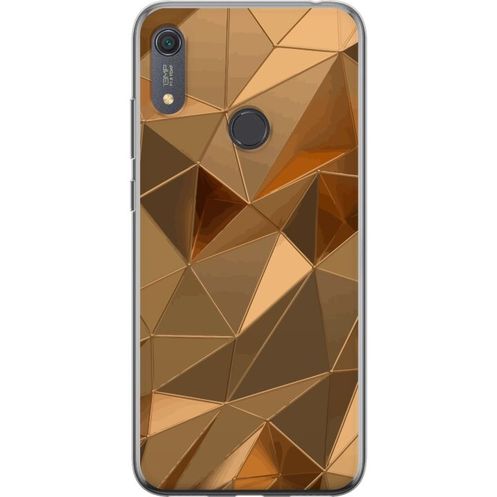 Mobile case for Huawei Y6s (2019) with 3D Gold design in the group SMARTPHONE & TABLETS / Phone cases / Huawei/Honor at TP E-commerce Nordic AB (A53933)