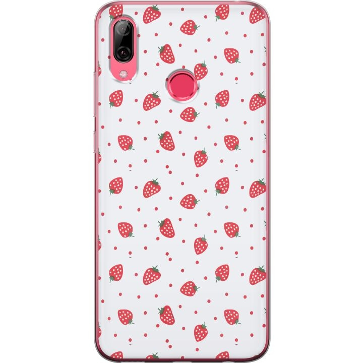 Mobile case for Huawei Y7 (2019) with Strawberries design in the group SMARTPHONE & TABLETS / Phone cases / Huawei/Honor at TP E-commerce Nordic AB (A53953)