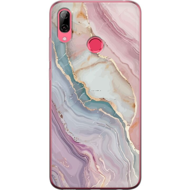 Mobile case for Huawei Y7 (2019) with Marble design in the group SMARTPHONE & TABLETS / Phone cases / Huawei/Honor at TP E-commerce Nordic AB (A53958)