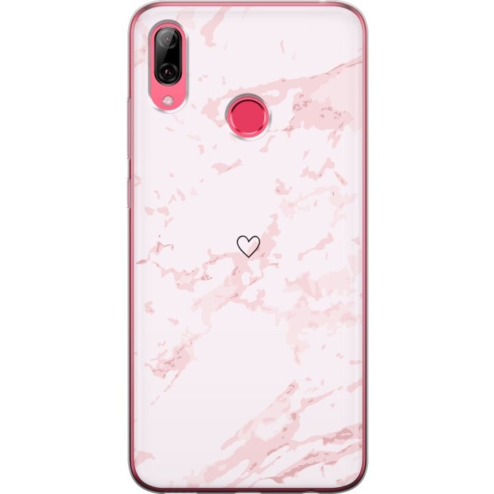 Mobile case for Huawei Y7 (2019) with Pink Heart design in the group SMARTPHONE & TABLETS / Phone cases / Huawei/Honor at TP E-commerce Nordic AB (A53959)