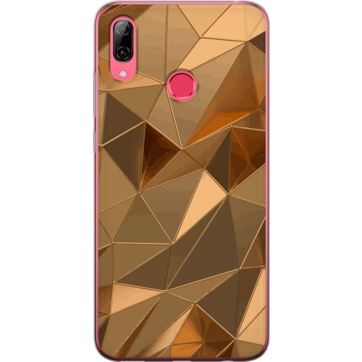 Mobile case for Huawei Y7 (2019) with 3D Gold design in the group SMARTPHONE & TABLETS / Phone cases / Huawei/Honor at TP E-commerce Nordic AB (A53960)