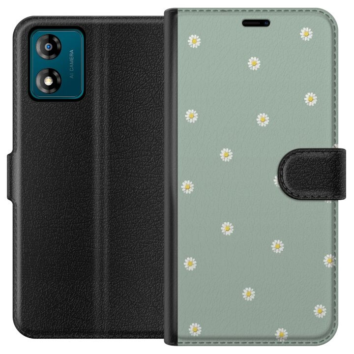 Wallet case for Motorola Moto E13 with Priest\'s collars design in the group SMARTPHONE & TABLETS / Phone cases / Motorola at TP E-commerce Nordic AB (A53967)