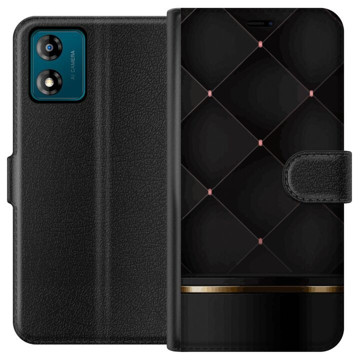 Wallet case for Motorola Moto E13 with Luxury line design in the group SMARTPHONE & TABLETS / Phone cases / Motorola at TP E-commerce Nordic AB (A53978)