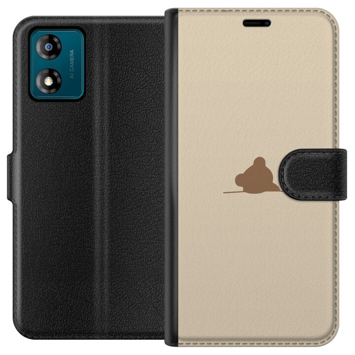 Wallet case for Motorola Moto E13 with Nalle design in the group SMARTPHONE & TABLETS / Phone cases / Motorola at TP E-commerce Nordic AB (A53983)