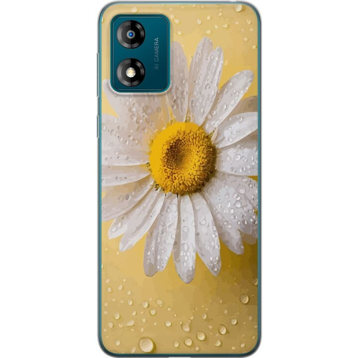 Mobile case for Motorola Moto E13 with Porslinsblomma design in the group SMARTPHONE & TABLETS / Phone cases / Motorola at TP E-commerce Nordic AB (A53990)