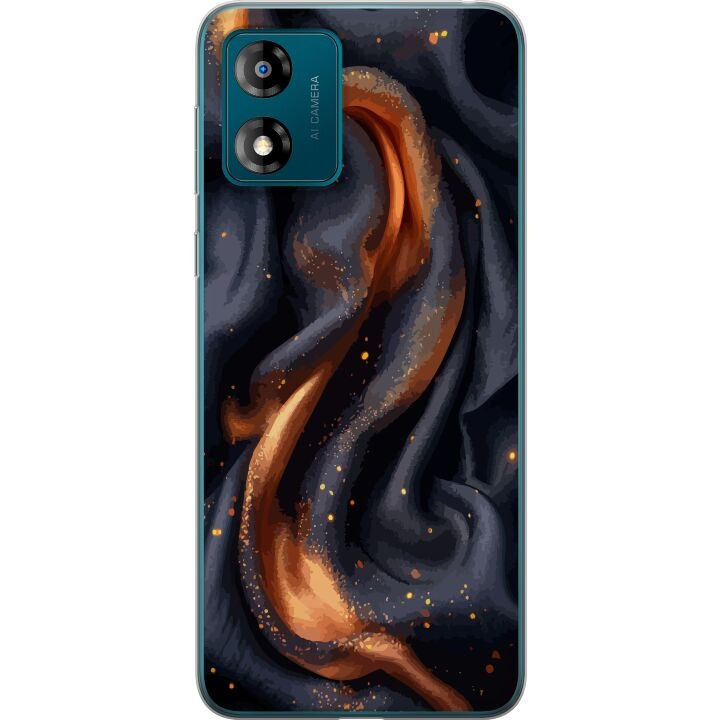 Mobile case for Motorola Moto E13 with Fiery silk design in the group SMARTPHONE & TABLETS / Phone cases / Motorola at TP E-commerce Nordic AB (A53991)