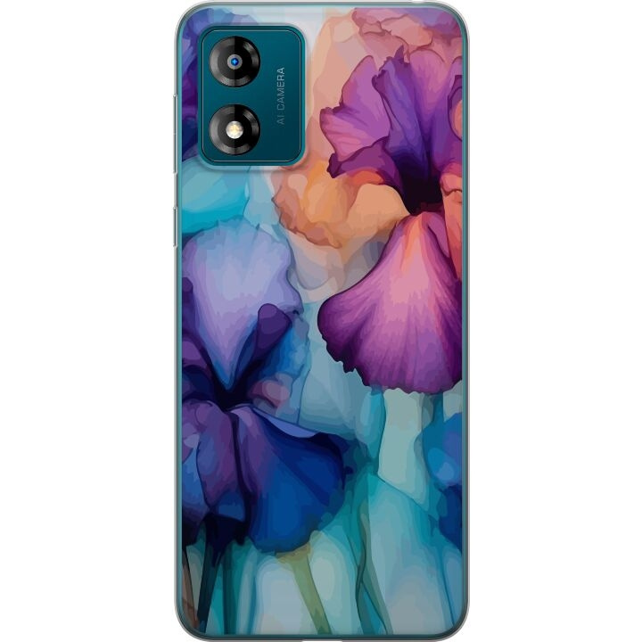 Mobile case for Motorola Moto E13 with Magical flowers design in the group SMARTPHONE & TABLETS / Phone cases / Motorola at TP E-commerce Nordic AB (A53993)