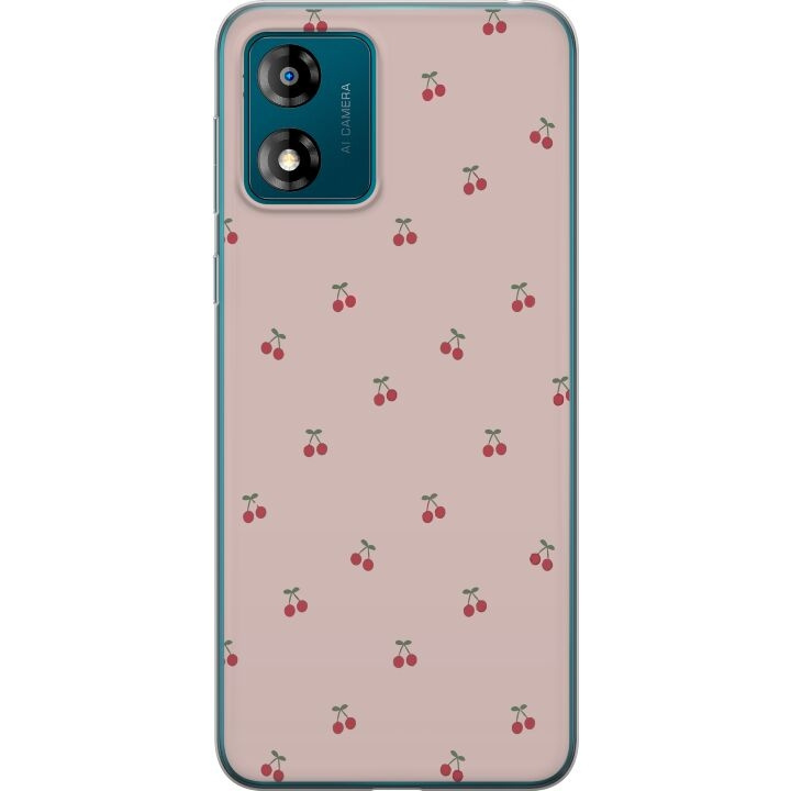 Mobile case for Motorola Moto E13 with Cherry design in the group SMARTPHONE & TABLETS / Phone cases / Motorola at TP E-commerce Nordic AB (A53997)