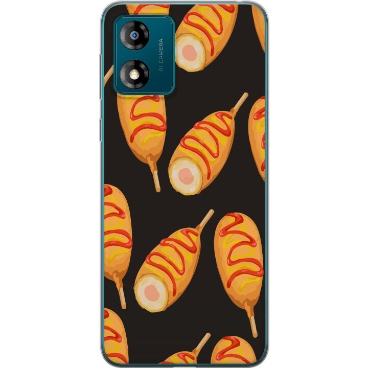 Mobile case for Motorola Moto E13 with Chicken drumstick design in the group SMARTPHONE & TABLETS / Phone cases / Motorola at TP E-commerce Nordic AB (A53999)