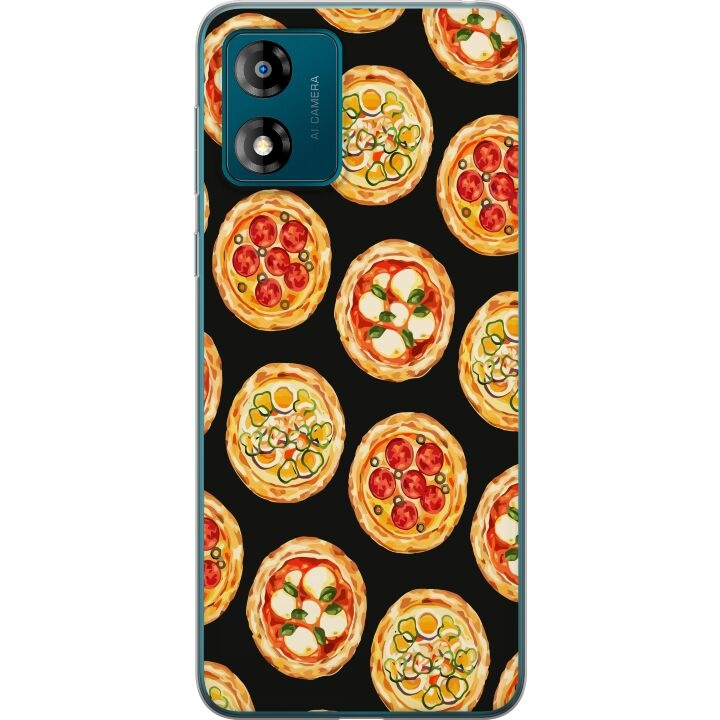 Mobile case for Motorola Moto E13 with Pizza design in the group SMARTPHONE & TABLETS / Phone cases / Motorola at TP E-commerce Nordic AB (A54003)