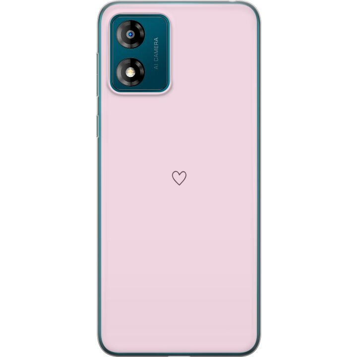 Mobile case for Motorola Moto E13 with Heart design in the group SMARTPHONE & TABLETS / Phone cases / Motorola at TP E-commerce Nordic AB (A54009)