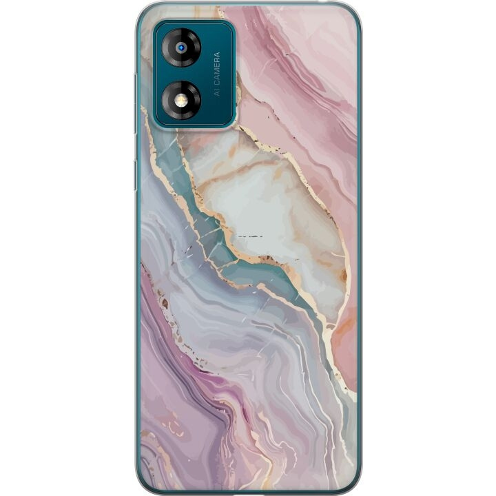 Mobile case for Motorola Moto E13 with Marble design in the group SMARTPHONE & TABLETS / Phone cases / Motorola at TP E-commerce Nordic AB (A54012)