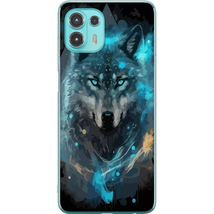 Mobile case for Motorola Edge 20 Lite with Wolf design in the group SMARTPHONE & TABLETS / Phone cases / Motorola at TP E-commerce Nordic AB (A54022)