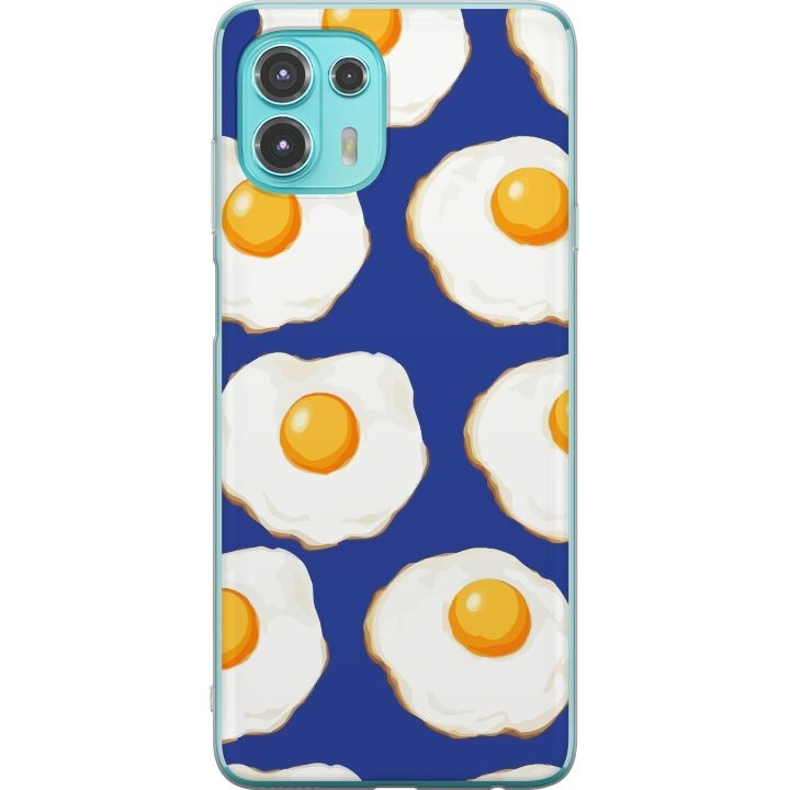 Mobile case for Motorola Edge 20 Lite with Fried eggs design in the group SMARTPHONE & TABLETS / Phone cases / Motorola at TP E-commerce Nordic AB (A54023)