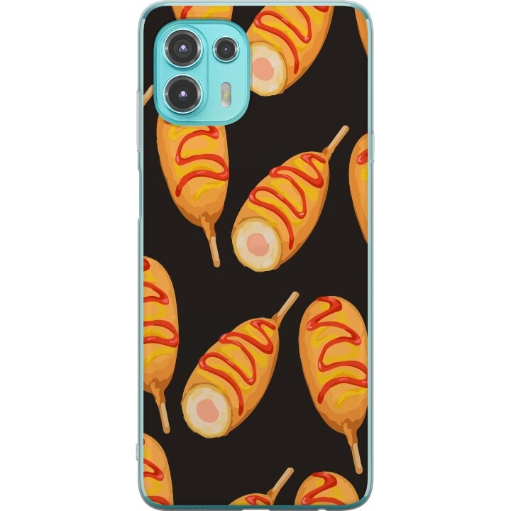 Mobile case for Motorola Edge 20 Lite with Chicken drumstick design in the group SMARTPHONE & TABLETS / Phone cases / Motorola at TP E-commerce Nordic AB (A54026)