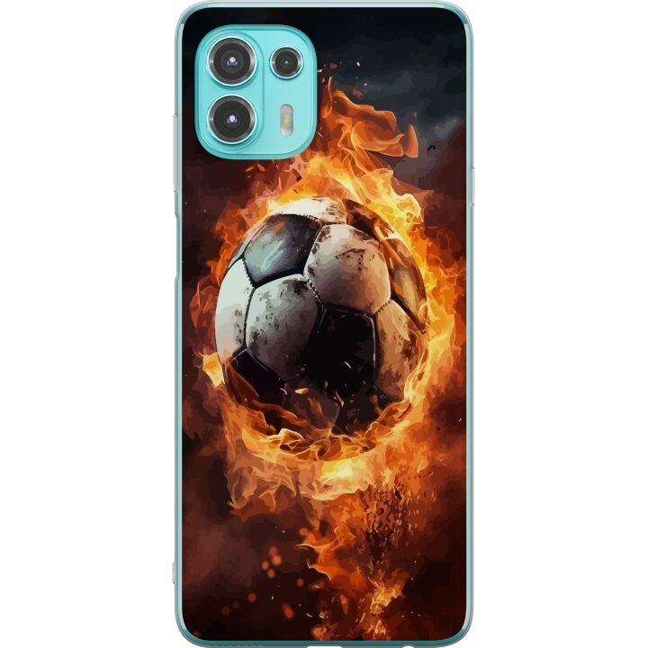 Mobile case for Motorola Edge 20 Lite with Football design in the group SMARTPHONE & TABLETS / Phone cases / Motorola at TP E-commerce Nordic AB (A54038)