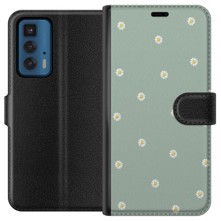 Wallet case for Motorola Edge 20 Pro with Priest\'s collars design in the group SMARTPHONE & TABLETS / Phone cases / Motorola at TP E-commerce Nordic AB (A54048)