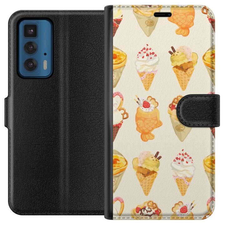 Wallet case for Motorola Edge 20 Pro with Glassy design in the group SMARTPHONE & TABLETS / Phone cases / Motorola at TP E-commerce Nordic AB (A54055)