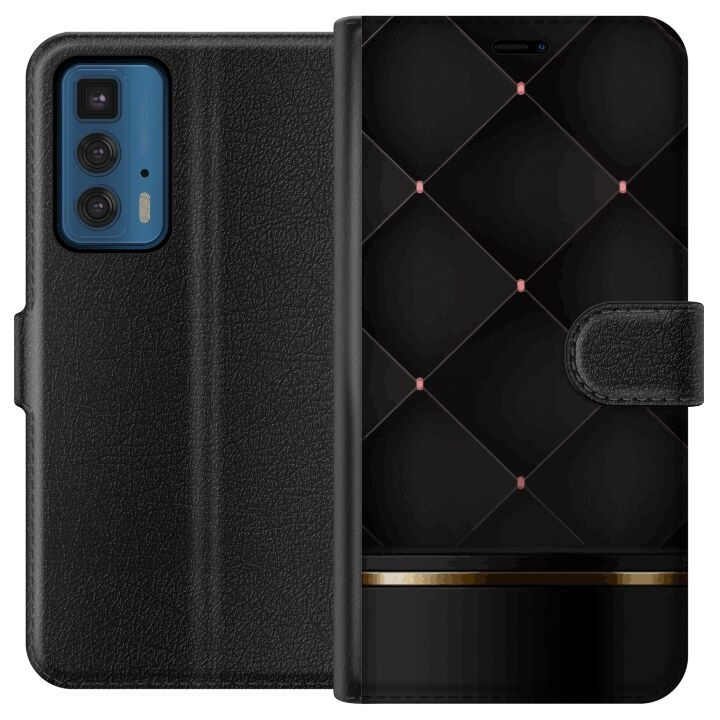 Wallet case for Motorola Edge 20 Pro with Luxury line design in the group SMARTPHONE & TABLETS / Phone cases / Motorola at TP E-commerce Nordic AB (A54059)