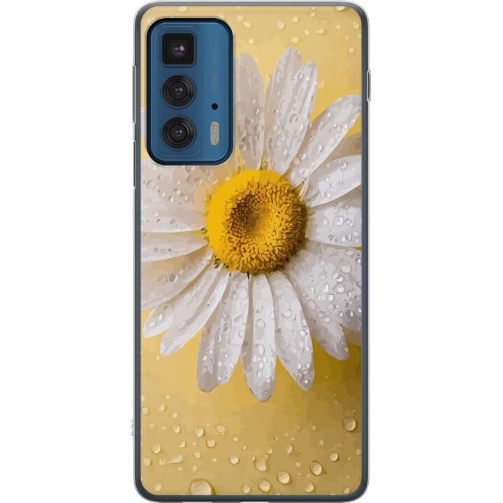 Mobile case for Motorola Edge 20 Pro with Porslinsblomma design in the group SMARTPHONE & TABLETS / Phone cases / Motorola at TP E-commerce Nordic AB (A54071)