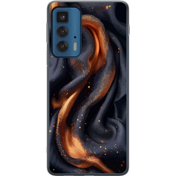 Mobile case for Motorola Edge 20 Pro with Fiery silk design in the group SMARTPHONE & TABLETS / Phone cases / Motorola at TP E-commerce Nordic AB (A54072)