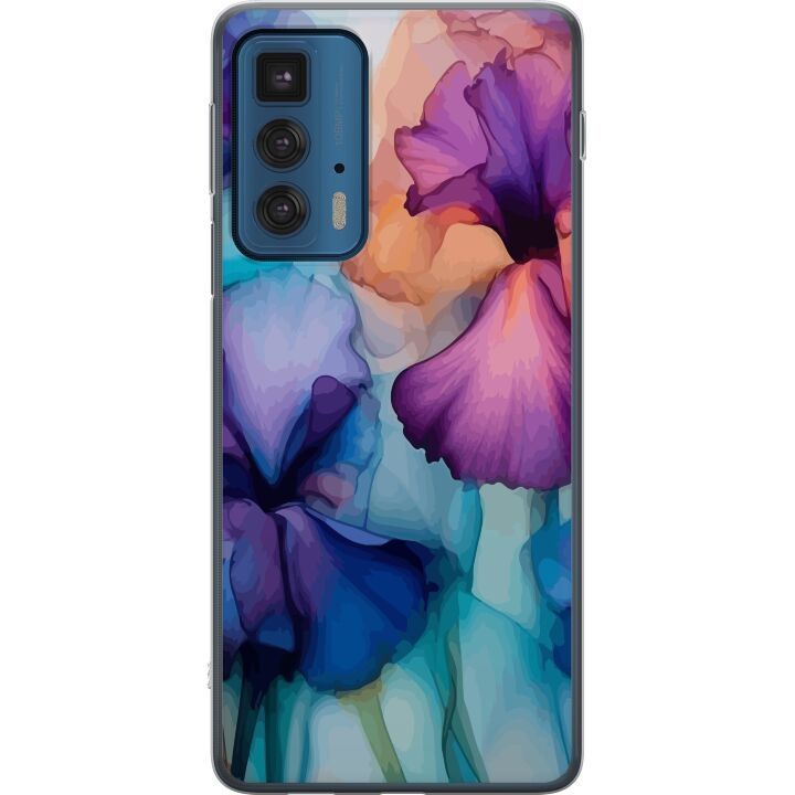 Mobile case for Motorola Edge 20 Pro with Magical flowers design in the group SMARTPHONE & TABLETS / Phone cases / Motorola at TP E-commerce Nordic AB (A54074)