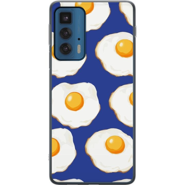 Mobile case for Motorola Edge 20 Pro with Fried eggs design in the group SMARTPHONE & TABLETS / Phone cases / Motorola at TP E-commerce Nordic AB (A54077)