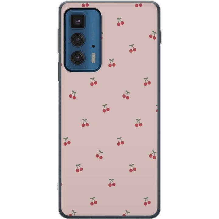 Mobile case for Motorola Edge 20 Pro with Cherry design in the group SMARTPHONE & TABLETS / Phone cases / Motorola at TP E-commerce Nordic AB (A54078)