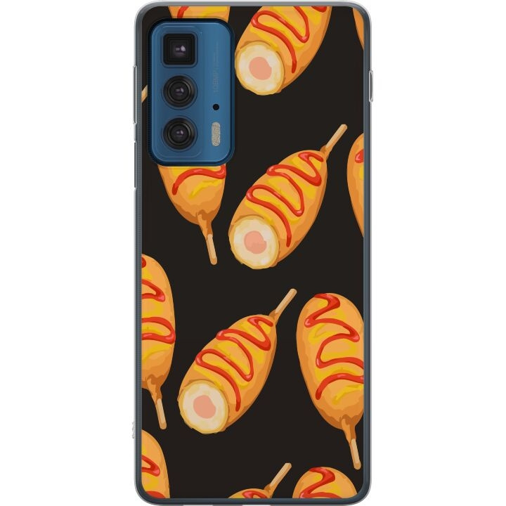 Mobile case for Motorola Edge 20 Pro with Chicken drumstick design in the group SMARTPHONE & TABLETS / Phone cases / Motorola at TP E-commerce Nordic AB (A54080)