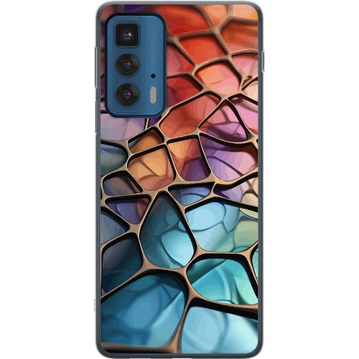 Mobile case for Motorola Edge 20 Pro with Metallic pattern design in the group SMARTPHONE & TABLETS / Phone cases / Motorola at TP E-commerce Nordic AB (A54081)