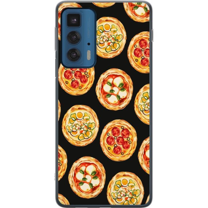 Mobile case for Motorola Edge 20 Pro with Pizza design in the group SMARTPHONE & TABLETS / Phone cases / Motorola at TP E-commerce Nordic AB (A54084)